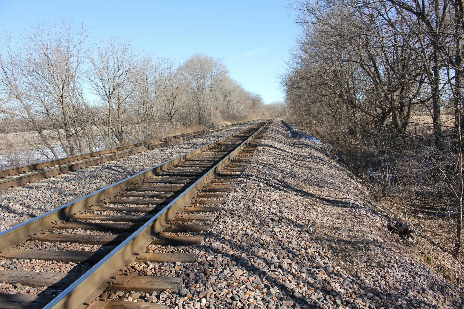 Looking east